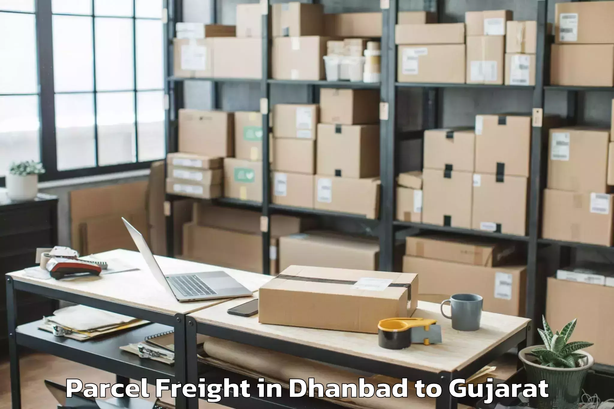 Book Your Dhanbad to Jasdan Parcel Freight Today